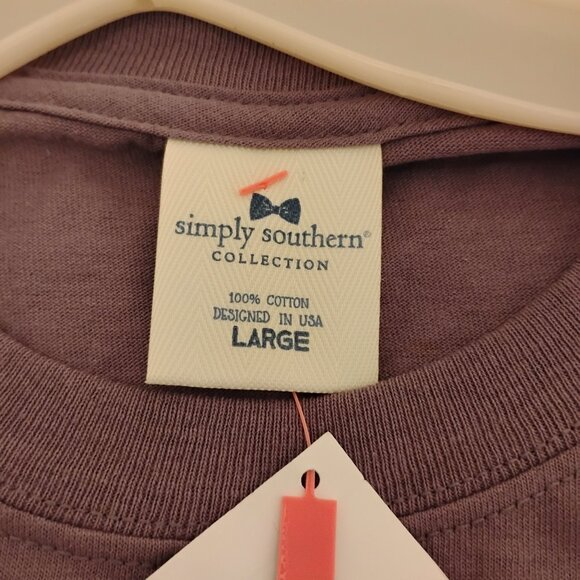 🆕 Simply Southern Happy Howl-oween Long Sleeve Tee, Plum, Large, NWT - Picture 6 of 10